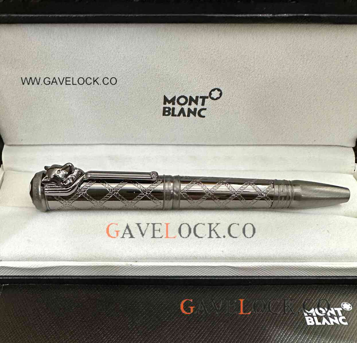 Black Steel Mont Blanc Special Edition Ballpoint Pen AAA Replica